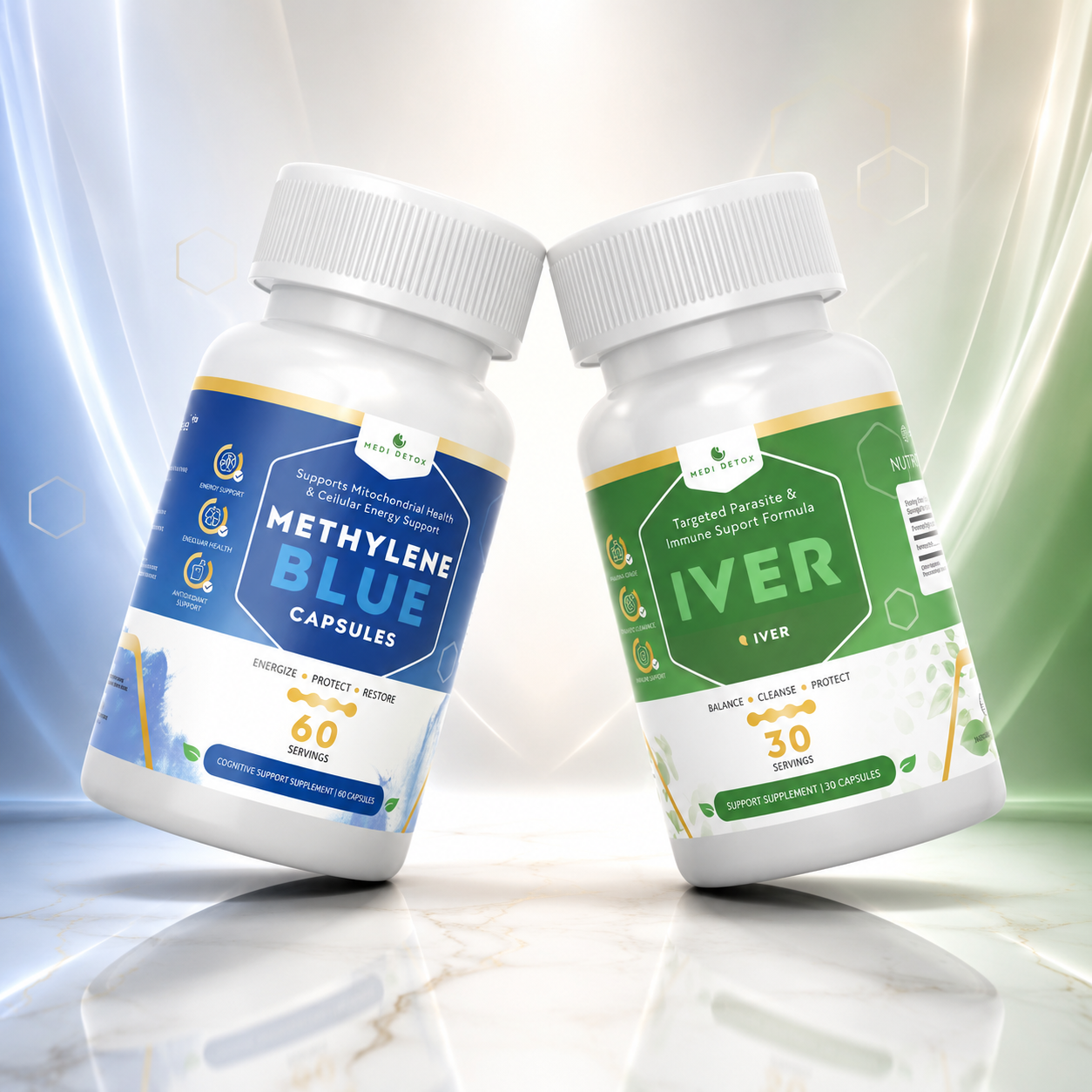 Advanced Protocol Stack (Methylene Blue Capsules + Iver)